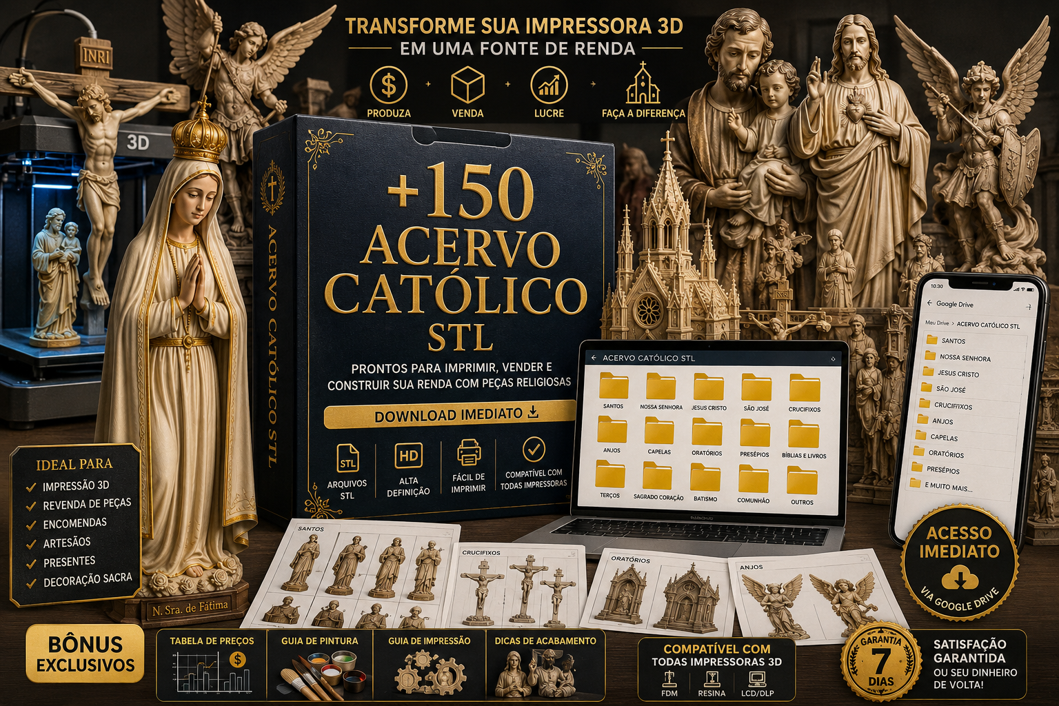 Mockup do Acervo Católico STL
